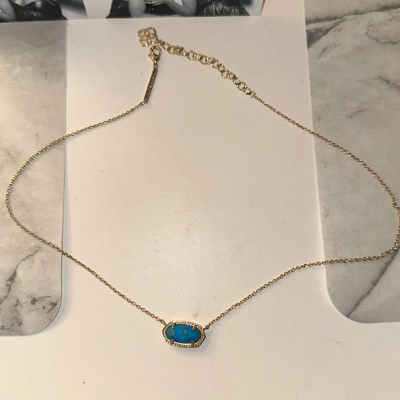 Kendra Scott Jewelry - Kendra Scott blue/gold pendant necklace